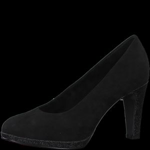 Marco Tozzi Klassische elegante Damen Pumps High Heels Marti, Farbe:Schwarz (Black Comb), Größe:EUR 39