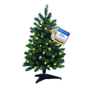 XENOTEC Weihnachtsbaum aus PE Spritzguss 85cm mit 70 LED Lichtern absolut naturgetreu