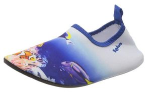 Playshoes - Uv-Barfuß-Schuh für Kinder - Unterwasserwelt - Korallenwelt Blau