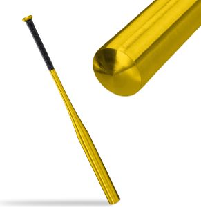 relaxdays Goldener Baseballschläger aus Aluminium