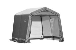 Foliengerätehaus Shelter Logic Shed-in-a-Box 13,7m² grau 370x370cm