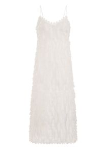 Girls On Film Damen Kleid Goulding mit Fransen-Design LZ101 (34 DE) (Weiß)