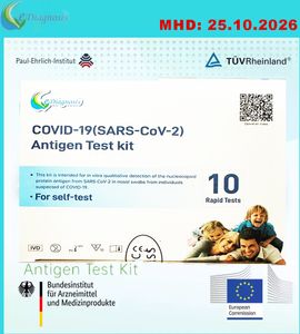 10 Stück Covid-19 eDiagnosis Antigen Schnelltest , Selbsttest für Privatpersonen - kein Schnelltest für den professionellen Gebrauch - Device ID 2098 10 Stück Covid-19 eDiagnosis Antigen Schnelltest , Selbsttest für Privatpersonen - kein Schnelltest für den professionellen Gebrauch - Device ID 2098