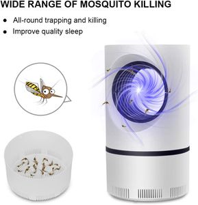 Elektrischer Insektenvernichter, Mückenlampe, Moskito Killer Lampe mit UV-Licht Tragbar Fliegenfalle Insekten-Mückenfalle für Innen Camping, Schlafzimmer, Büro