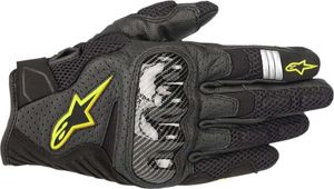 Alpinestars SMX-1 Air V2 Gloves Black/Yellow Fluo XL Motorradhandschuhe