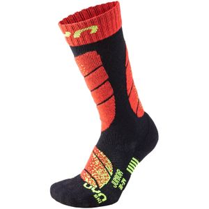 UYN Ski Socken Kinder black/red 24-26