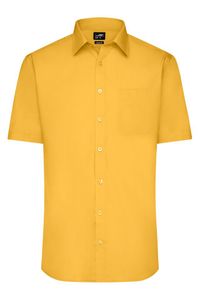 Klassisches Shirt aus pflegeleichtem Mischgewebe yellow, Gr. 4XL