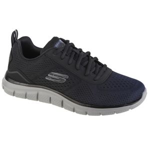 Skechers Track, Herren Mesh Sneakers, Sportschuhe in blau, Skechers Memory Foam Fußbett, Schuh ist in der Maschine waschbar