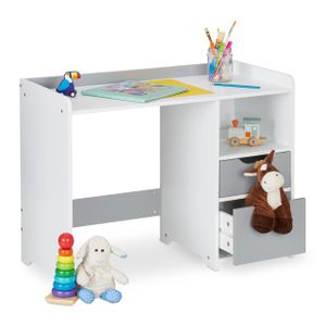 relaxdays Schreibtisch für Kinder mit Schubladen