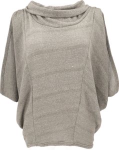 Oversize Shirt, Rollkragen Strickshirt, Pullover, Plus Zise Westover - Olivgrün, Damen, Baumwolle,Elasthan, Pullover & Longsleeves