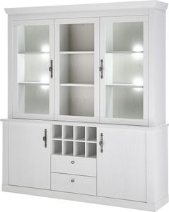 Esszimmer Buffetschrank mit 184 cm Breite in Pinie weiß, Landhaus-Stil - RAPLA-61