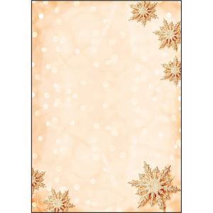 sigel Weihnachts-Motiv-Papier Golden Snowflake A4 90 g/qm 100 Blatt