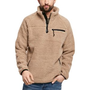 Brandit - Teddyfleece sveter Troyer camel beige - L