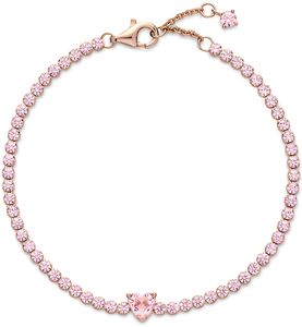 Pandora Armband 580041C01 Sparkling Heart Pave Tennis pink leuchtende Kristalle Sterling SIlber 925 18