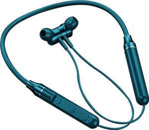 Bezdrátová sluchátka na krk, BT5.1 | konstrukce do uší | ultralehká | redukce šumu | kvalita zvuku hi-fi | s mikrofonem | ovládání tlačítky, zelená barva