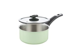 KOLIMAX - české nerezové nádobí Rendlík s rukojetí, s poklicí KOLIMAX COMFORT GREEN 18 cm, 2,0 l