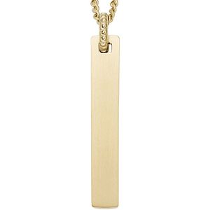 Fossil Halskette-Anhänger Herren Drew Edelstahl Gold-Ton JF04464710