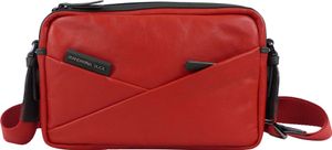 Mandarina Duck Wave Tracolla Leder Umhängetasche Rot