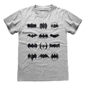 Batman - T-Shirt für Herren/Damen Unisex HE158 (M) (Grau meliert)