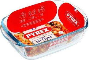 Naczynie żaroodporne PYREX Preware, szklane, 23x15x5 cm, 1,2 l, AIR FRYER, szkło borokrzemowe