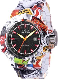 Invicta Subaqua 36745 Herren uhr - Wasserdicht - Analog - Quarzuhrwerk - Edelstahl mit schwarzen zifferblat - 50mm Invicta Subaqua 36745 Herren uhr - Wasserdicht - Analog - Quarzuhrwerk - Edelstahl mit schwarzen zifferblat - 50mm
