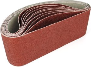 10 Schleifbänder [ 75x533 mm ] Bandschleifer Schleifband Körnung 80 | K80 | P80