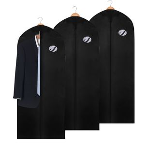 EINFEBEN  3x Kleidersack Kleidersäcke Schutzhülle mit Schuhtasche Kleiderhülle Kleiderschutz Dicker Vliesstoff  mit PE-Folie 150 x 60cm
