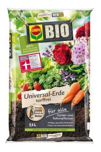 COMPO BIO Universal-Erde torffrei 7,5 Liter