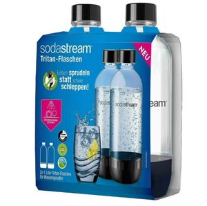 SodaStream PET Flasche 1 ltr. Duopack Spülmaschinen geeignet Doppelpack 2 Flaschen