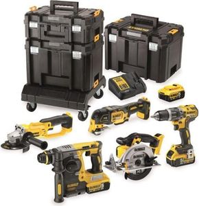 Dewalt 18V 6 - Element Combo Set + 3 X 5.0Ah + 3X Tstak Dck654P3T