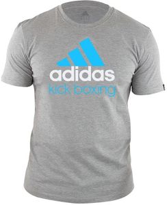 adidas Community T-Shirt Grau/Blau Kick Boxing 152