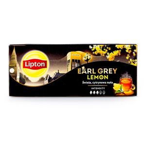 Lipton aromatisierter Schwarztee Earl Grey Lemon, 25er Pack