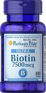 Biotin - 7 500 mcg 100 Tabletten Puritans Pride