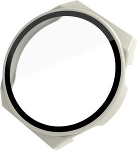 INF Hülle mit Displayschutzfolie für Huawei Watch GT3 Pro/Porsche (46 mm) Weiß