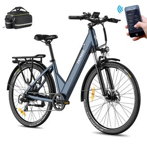 Fafrees F28 PRO E-Bike City Elektrofahrrad 27,5 Zoll 14,5Ah Akku, 250W City e-bike 25km/h SHIMANO 7S IP54 mit App, Blau
