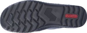 Rieker Damen Slipper extra Weit Klettverschluss bequem Halbschuh 48951, Größe:40 EU, Farbe:Blau