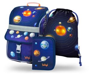 BAAGL SET 3 Zippy Planets: Aktentasche, Federmäppchen, Tasche