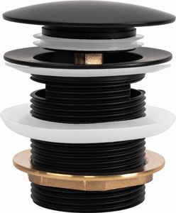 Rea Badewannenstöpsel Klik-Klak Black 6cm