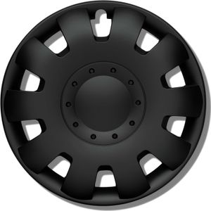 Set Of 4 Snake Design Wheel Covers - 16 Inch Silver Hubcaps (No Tools Installation)