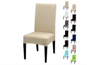 Stuhlhusse Stretch Creme elastischer Universal Stuhlüberzug Esszimmer Stuhlbezug Dehnbar, 1 Stück