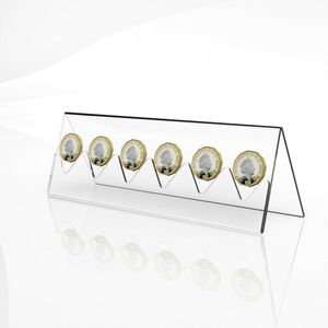 6-slot-klare Acryl-Gedenkmünzen-Display-Rackhalter-Halter für den Sammler
