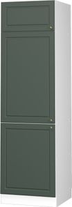 Vicco Kühlumbauschrank Fame-Line, 60 cm, Grün-Gold Landhaus/Weiß