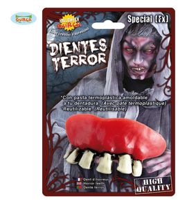 Halloween Zombie Zähne mit Thermoplast