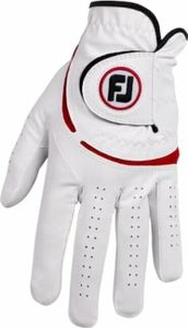 Footjoy Weathersof Golf White/Red Ľavá ruka M/L Pánske rukavice