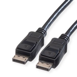 VALUE DisplayPort Kabel, DP ST - ST, schwarz, 5 m