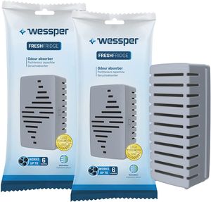 Wessper 2x Natürlicher Geruchsneutralisierer für den Kühlschrank (Geruchsneutralisierer)