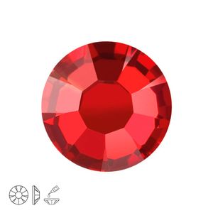 PRECIOSA a.s. Preciosa MC nalepovací šatonová růže MAXIMA SS16 Red Velvet - 72 ks