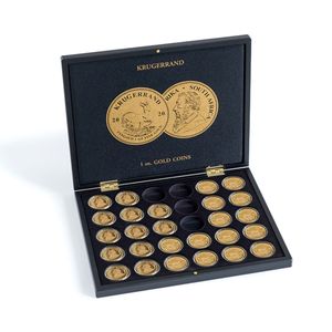 LEUCHTTURM Münzkassette für 30 Krügerrand Goldmünzen (1 Oz.) in Kapseln