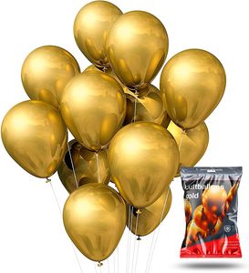 100x balóniky Balóniky na vzduch a hélium zlaté kovové