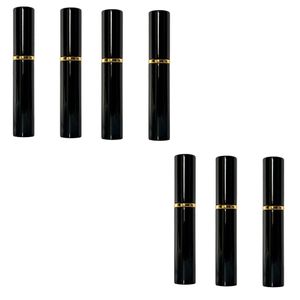 INF Nachfüllbare Mini-Parfümzerstäuberflasche 7er-Pack Schwarz 5 ml